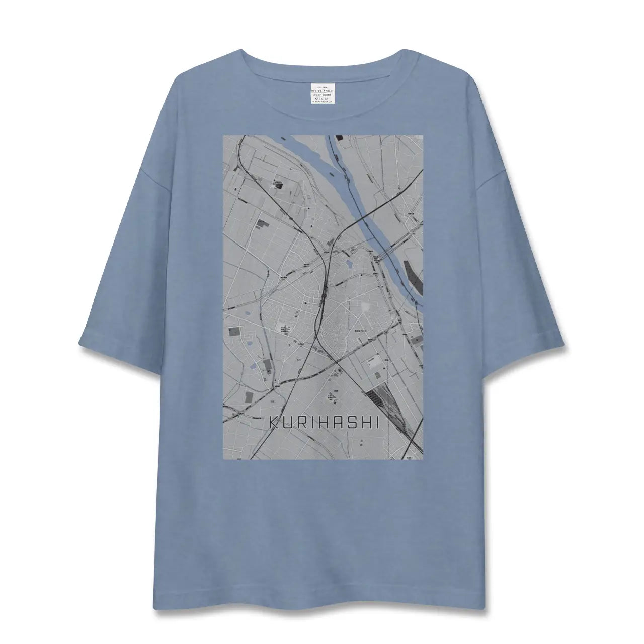 【栗橋（埼玉県）】地図柄ビッグシルエットTシャツ