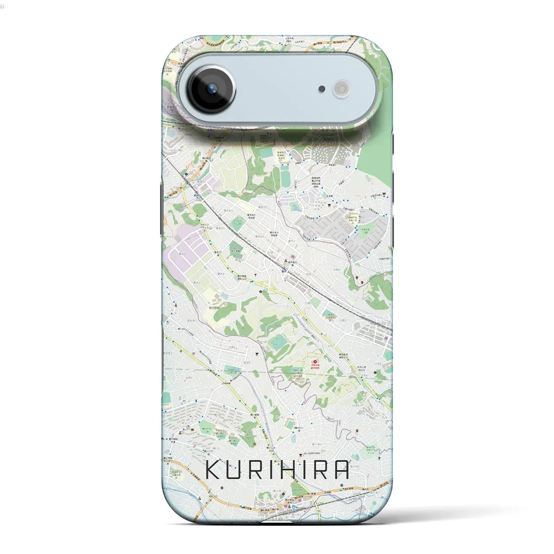 【栗平(神奈川県)】地図柄iPhoneケース(バックカバータイプ)ナチュラル・iPhone 17 Pro Max 用