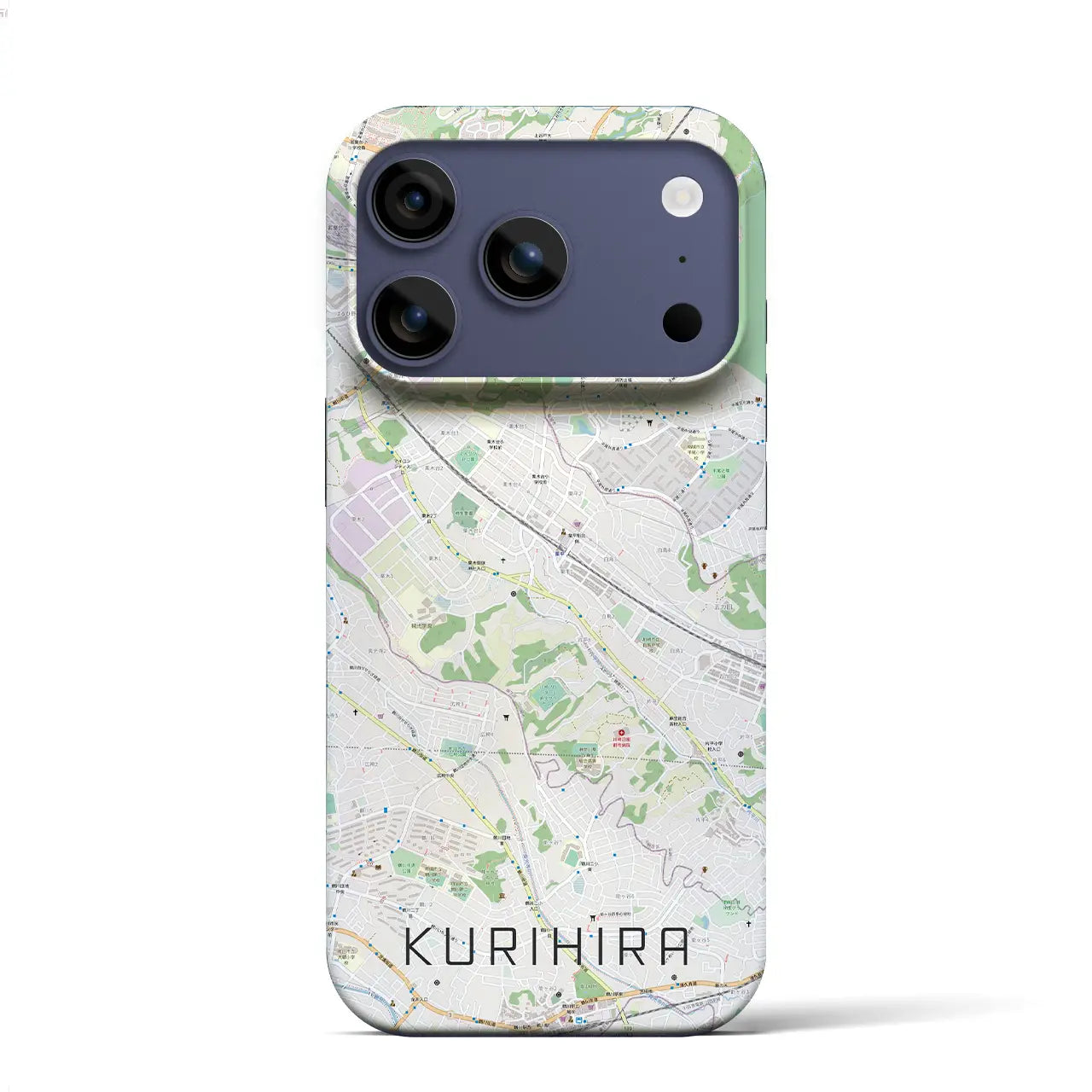 【栗平（神奈川県）】地図柄iPhoneケース（バックカバータイプ）