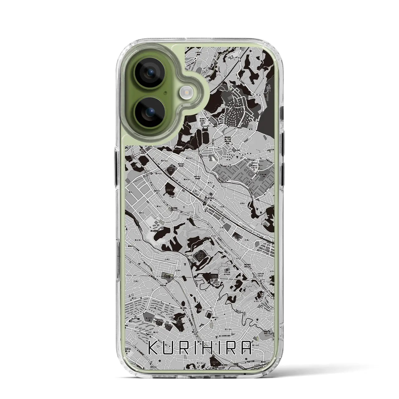 【栗平（神奈川県）】地図柄iPhoneケース（MagSafeタイプ）