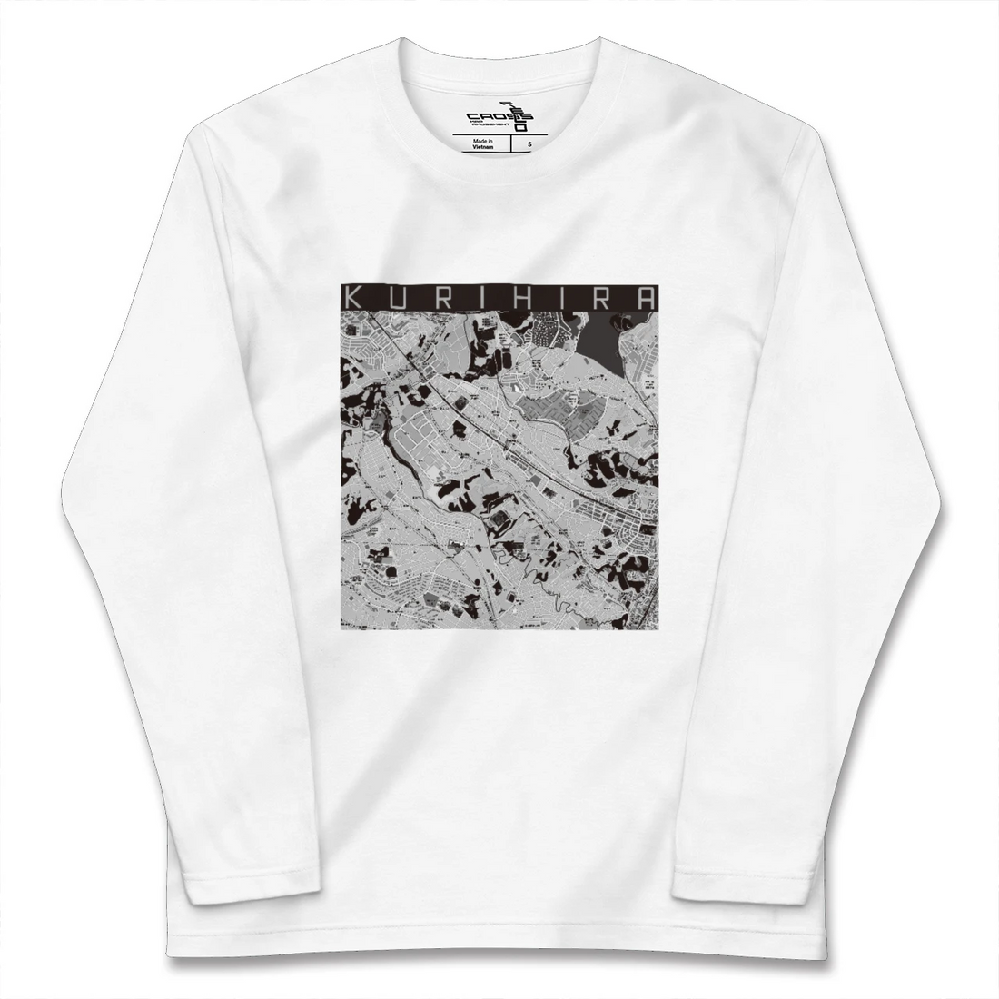 【栗平(神奈川県)】地図柄ロングスリーブTシャツ