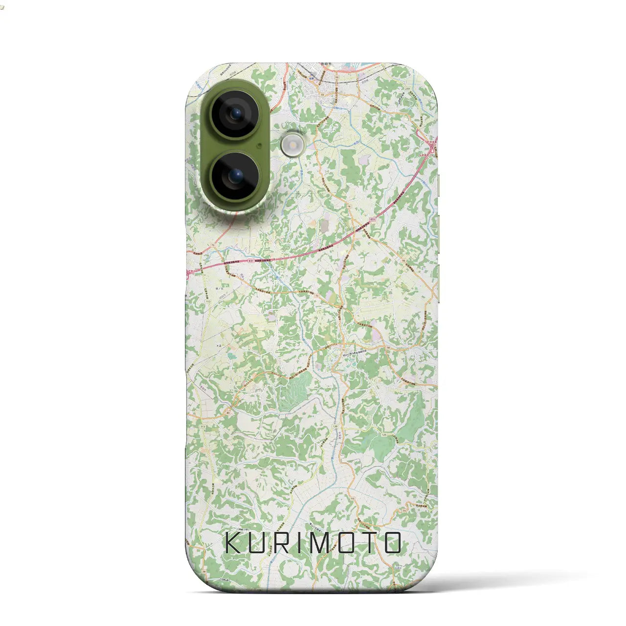 【栗源（千葉県）】地図柄iPhoneケース（バックカバータイプ）