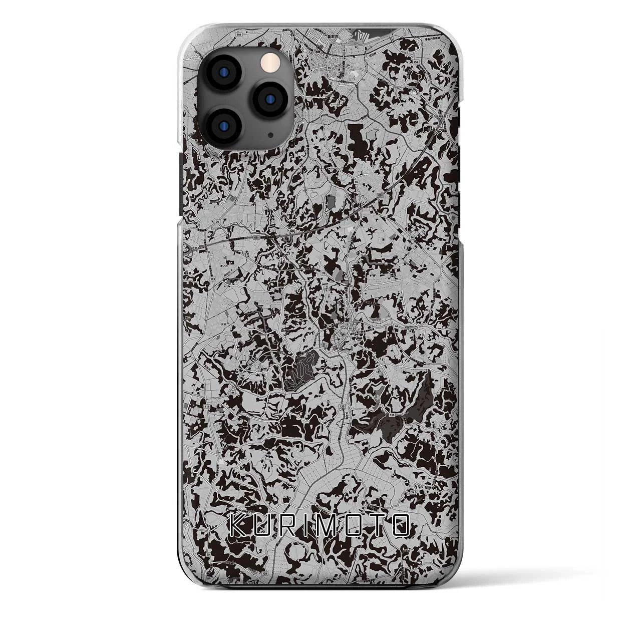 【栗源（千葉県）】地図柄iPhoneケース（クリアタイプ）