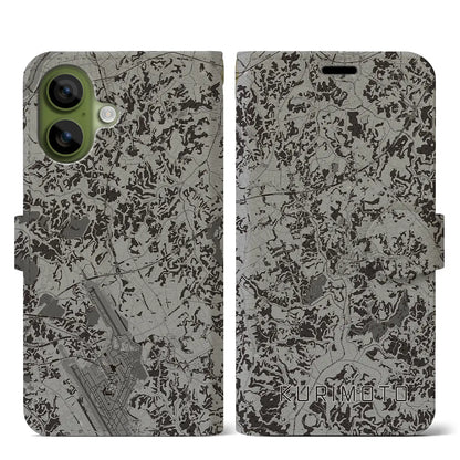 【栗源（千葉県）】地図柄iPhoneケース（手帳タイプ）