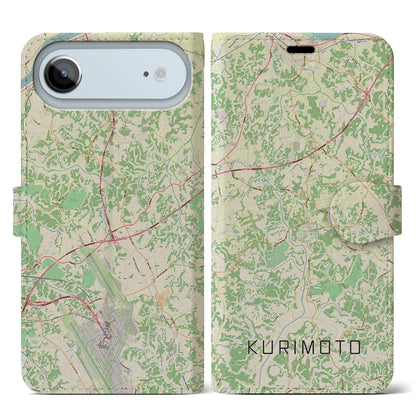 【栗源（千葉県）】地図柄iPhoneケース（手帳タイプ）