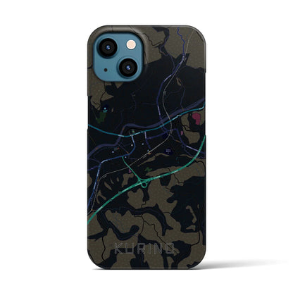 【栗野（鹿児島県）】地図柄iPhoneケース（バックカバータイプ）