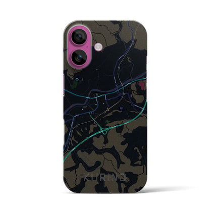 【栗野（鹿児島県）】地図柄iPhoneケース（バックカバータイプ）