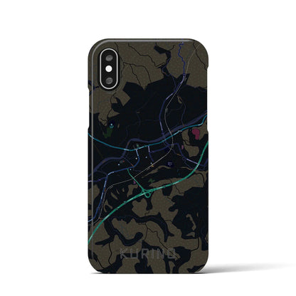 【栗野（鹿児島県）】地図柄iPhoneケース（バックカバータイプ）