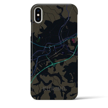 【栗野（鹿児島県）】地図柄iPhoneケース（バックカバータイプ）