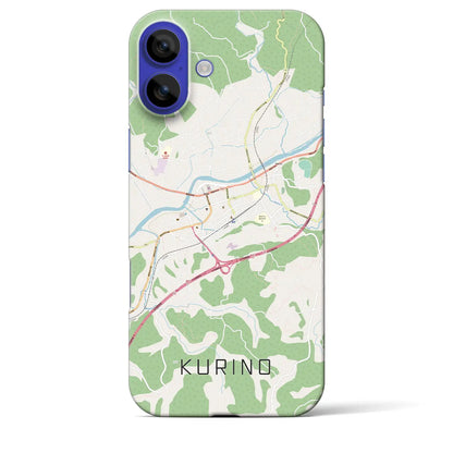 【栗野（鹿児島県）】地図柄iPhoneケース（バックカバータイプ）ナチュラル・iPhone 16 Pro Max 用