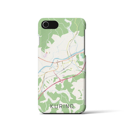 【栗野（鹿児島県）】地図柄iPhoneケース（バックカバータイプ）