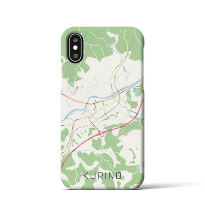 【栗野（鹿児島県）】地図柄iPhoneケース（バックカバータイプ）