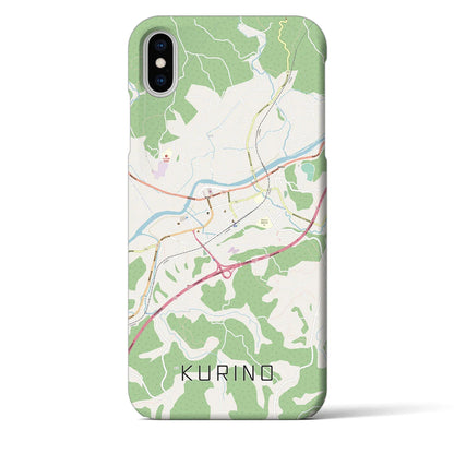 【栗野（鹿児島県）】地図柄iPhoneケース（バックカバータイプ）
