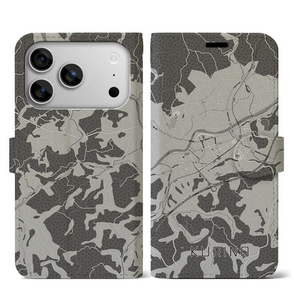 【栗野（鹿児島県）】地図柄iPhoneケース（手帳タイプ）