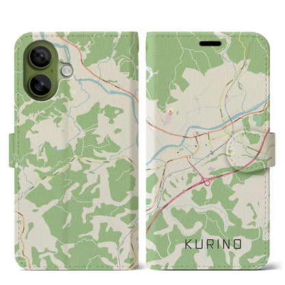 【栗野（鹿児島県）】地図柄iPhoneケース（手帳タイプ）