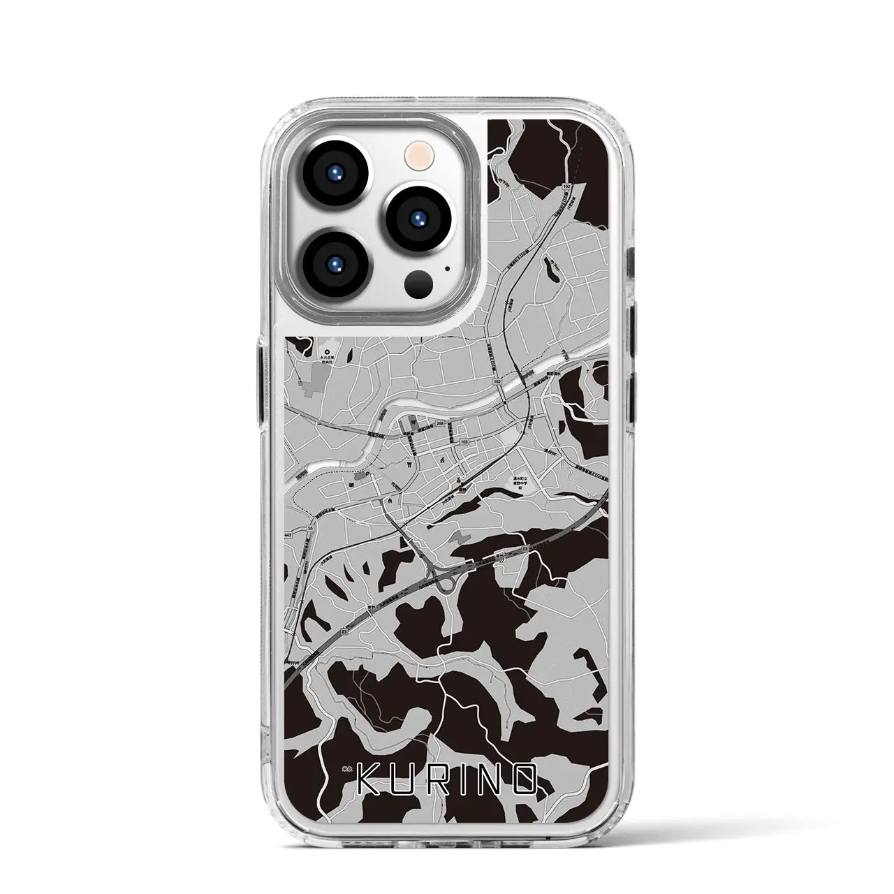 【栗野（鹿児島県）】地図柄iPhoneケース（MagSafeタイプ）