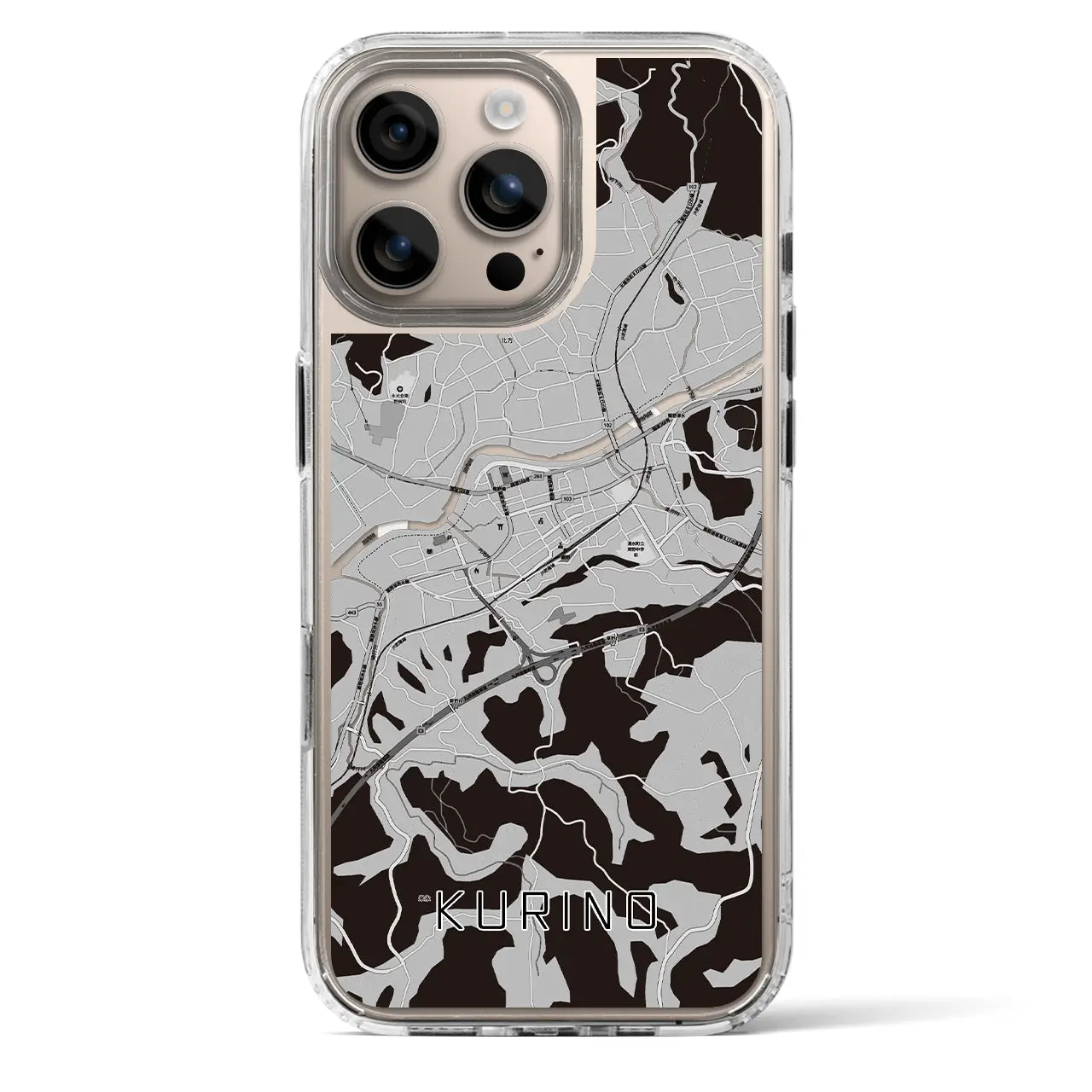 【栗野（鹿児島県）】地図柄iPhoneケース（MagSafeタイプ）