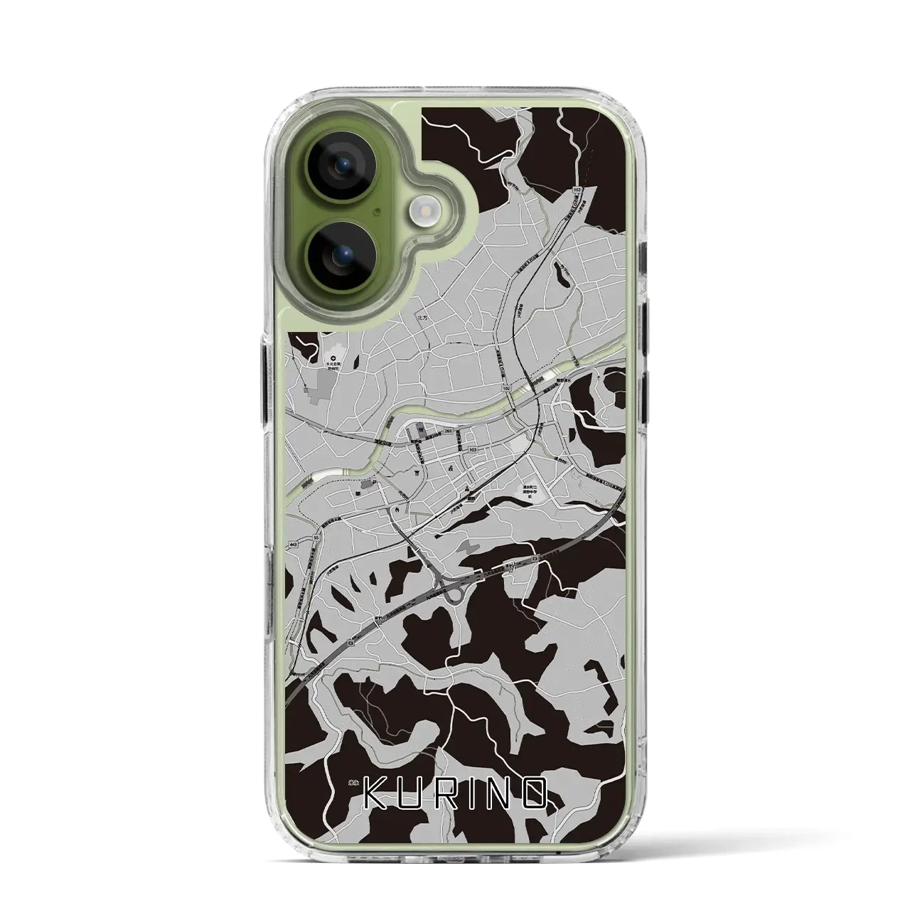 【栗野（鹿児島県）】地図柄iPhoneケース（MagSafeタイプ）