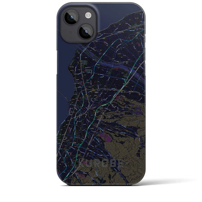 【黒部（富山県）】地図柄iPhoneケース（バックカバータイプ）