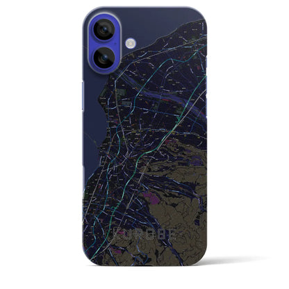 【黒部（富山県）】地図柄iPhoneケース（バックカバータイプ）