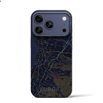 【黒部（富山県）】地図柄iPhoneケース（バックカバータイプ）