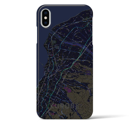 【黒部（富山県）】地図柄iPhoneケース（バックカバータイプ）