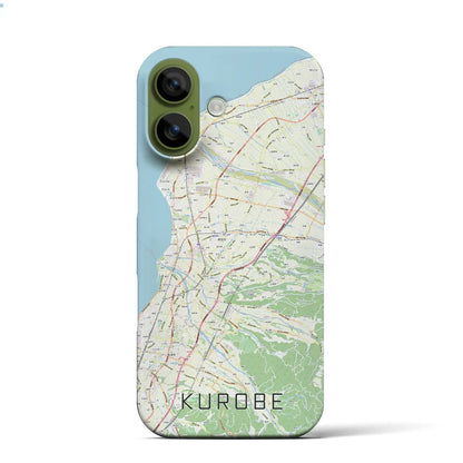 【黒部（富山県）】地図柄iPhoneケース（バックカバータイプ）