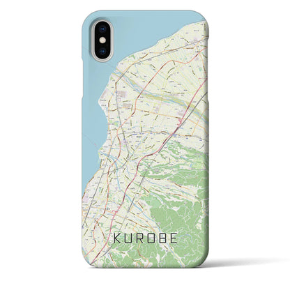 【黒部（富山県）】地図柄iPhoneケース（バックカバータイプ）