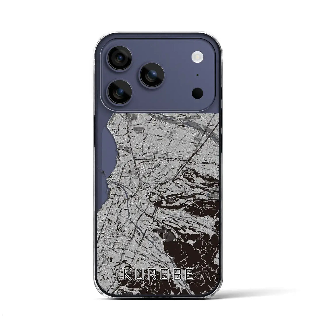 【黒部(富山県)】地図柄iPhoneケース(クリアタイプ)