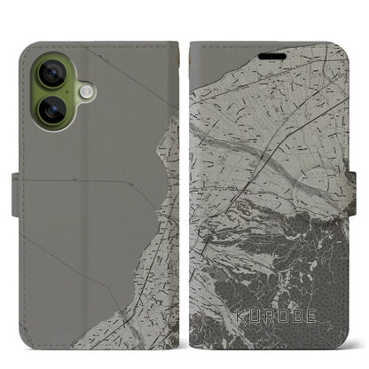 【黒部（富山県）】地図柄iPhoneケース（手帳タイプ）