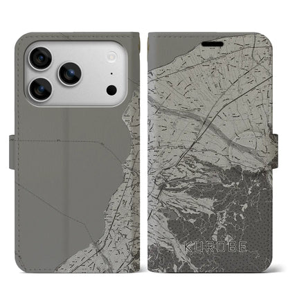 【黒部（富山県）】地図柄iPhoneケース（手帳タイプ）