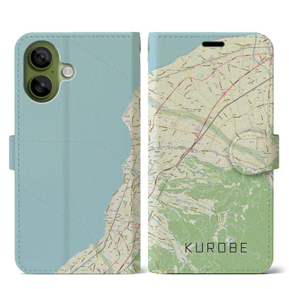 【黒部（富山県）】地図柄iPhoneケース（手帳タイプ）