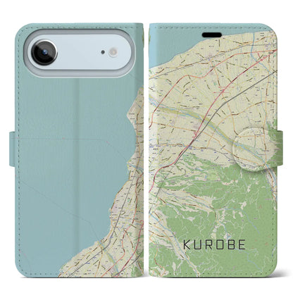 【黒部（富山県）】地図柄iPhoneケース（手帳タイプ）