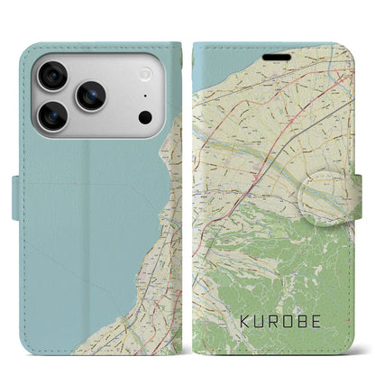 【黒部（富山県）】地図柄iPhoneケース（手帳タイプ）