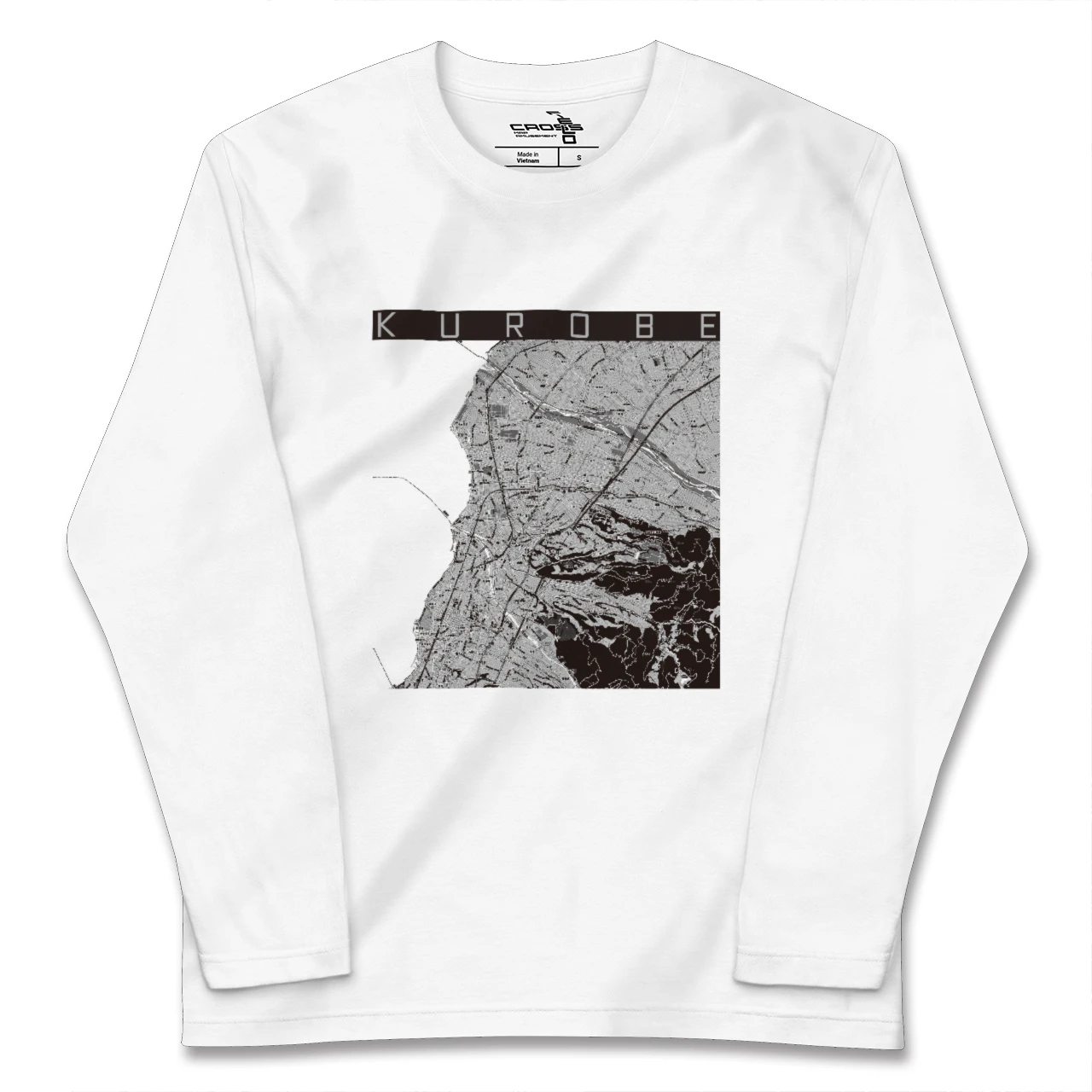 【黒部（富山県）】地図柄ロングスリーブTシャツ