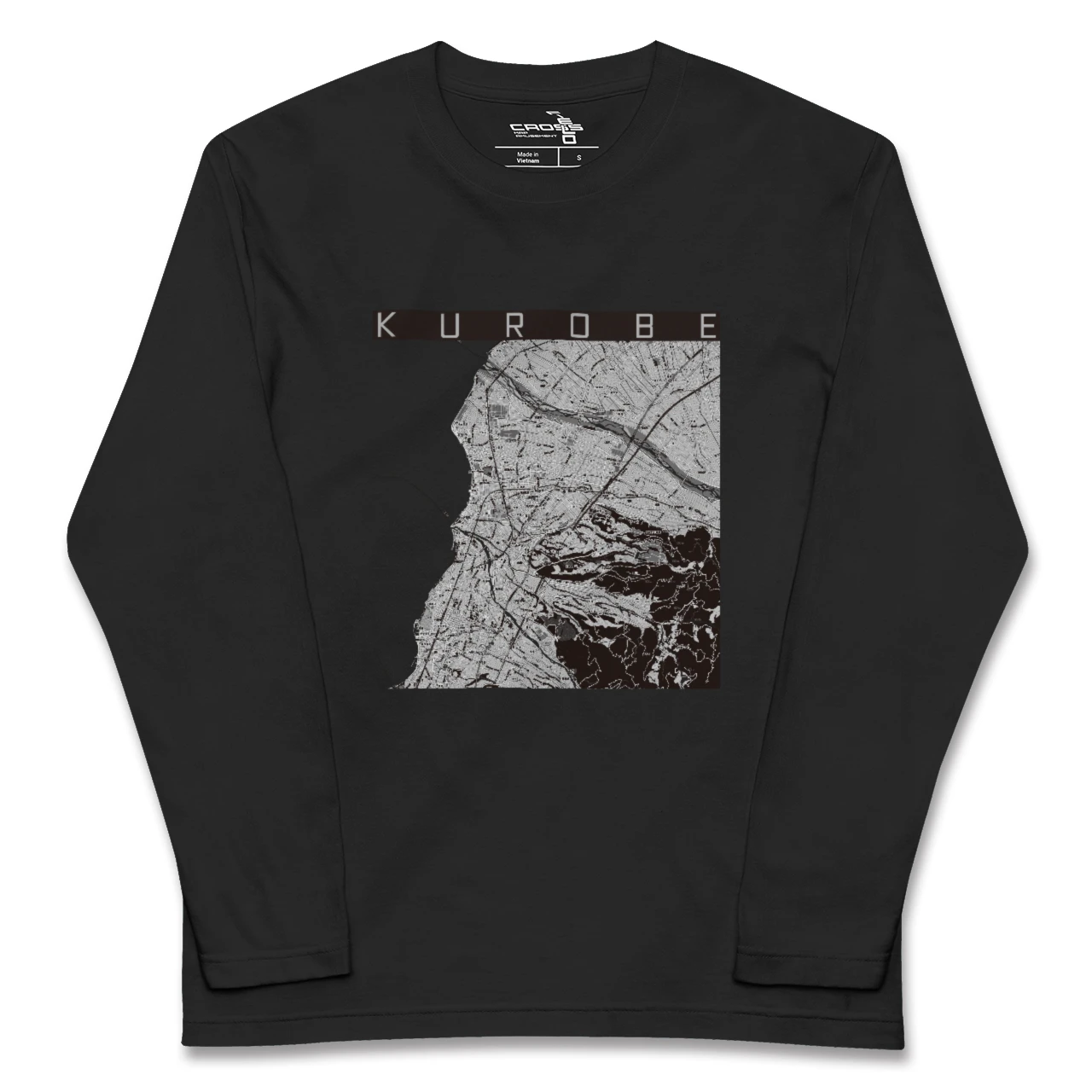 【黒部（富山県）】地図柄ロングスリーブTシャツ