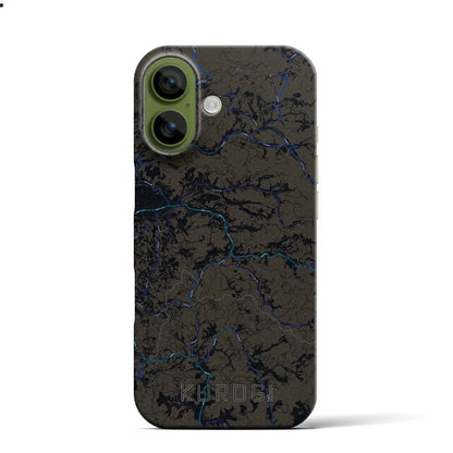 【黒木（福岡県）】地図柄iPhoneケース（バックカバータイプ）