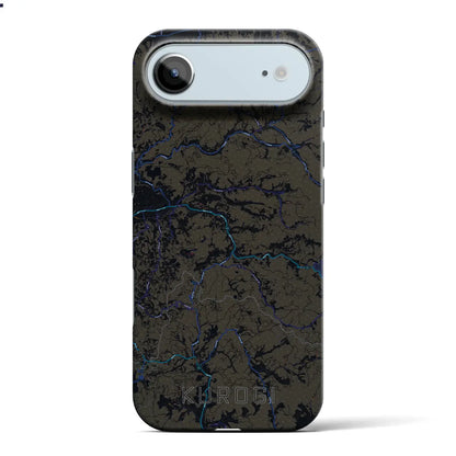 【黒木（福岡県）】地図柄iPhoneケース（バックカバータイプ）