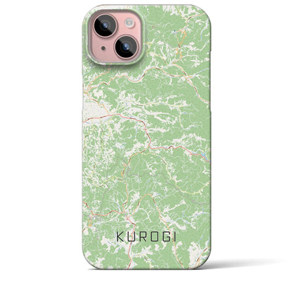 【黒木（福岡県）】地図柄iPhoneケース（バックカバータイプ）