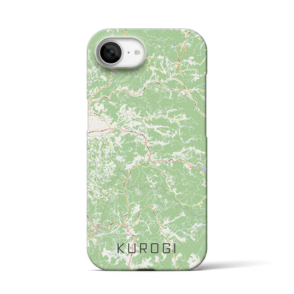 【黒木（福岡県）】地図柄iPhoneケース（バックカバータイプ）