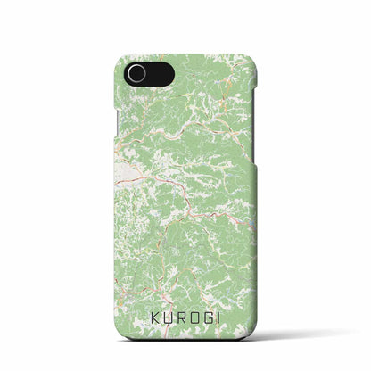 【黒木（福岡県）】地図柄iPhoneケース（バックカバータイプ）