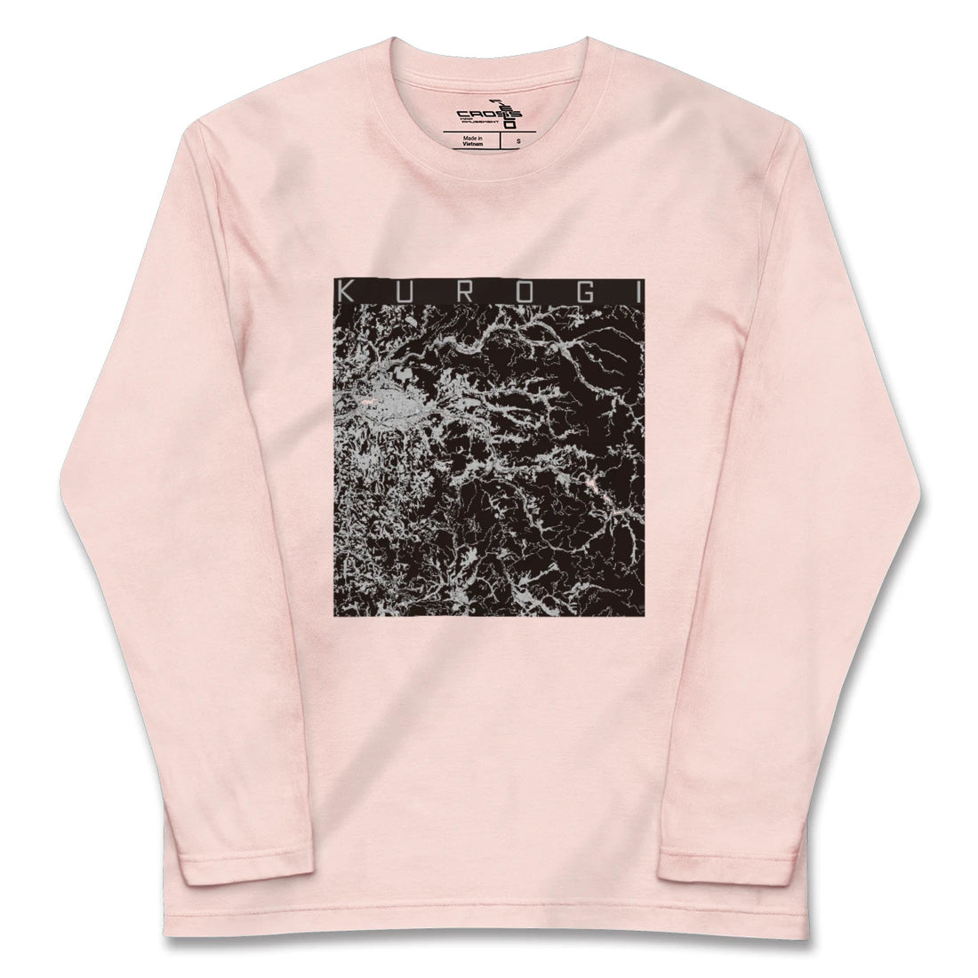 【黒木(福岡県)】地図柄ロングスリーブTシャツ