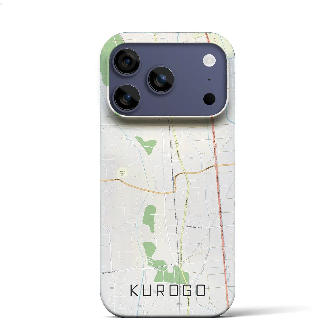 【黒子（茨城県）】地図柄iPhoneケース（バックカバータイプ）