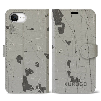 【黒子（茨城県）】地図柄iPhoneケース（手帳タイプ）