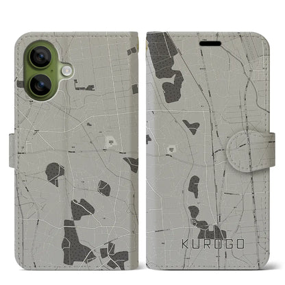 【黒子（茨城県）】地図柄iPhoneケース（手帳タイプ）