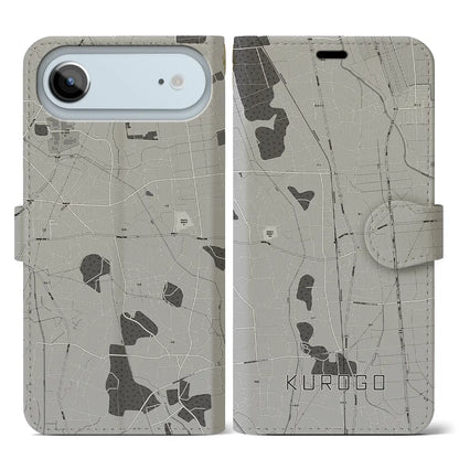 【黒子（茨城県）】地図柄iPhoneケース（手帳タイプ）