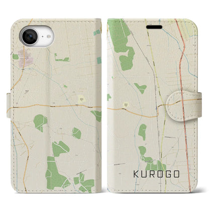 【黒子（茨城県）】地図柄iPhoneケース（手帳タイプ）