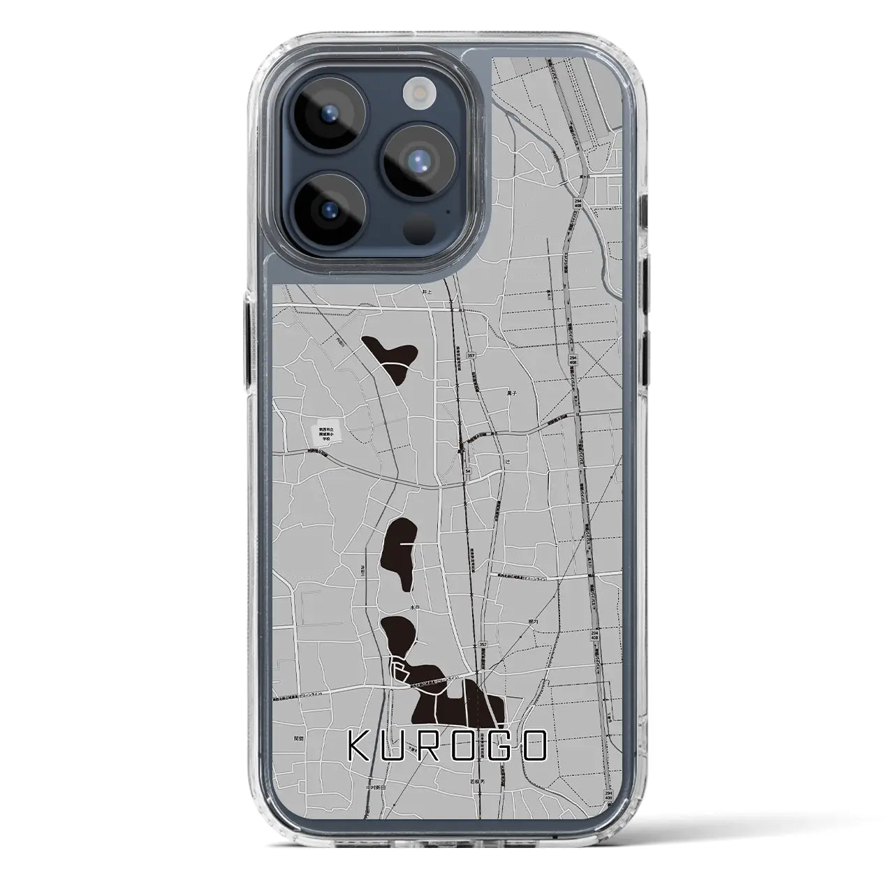 【黒子（茨城県）】地図柄iPhoneケース（MagSafeタイプ）