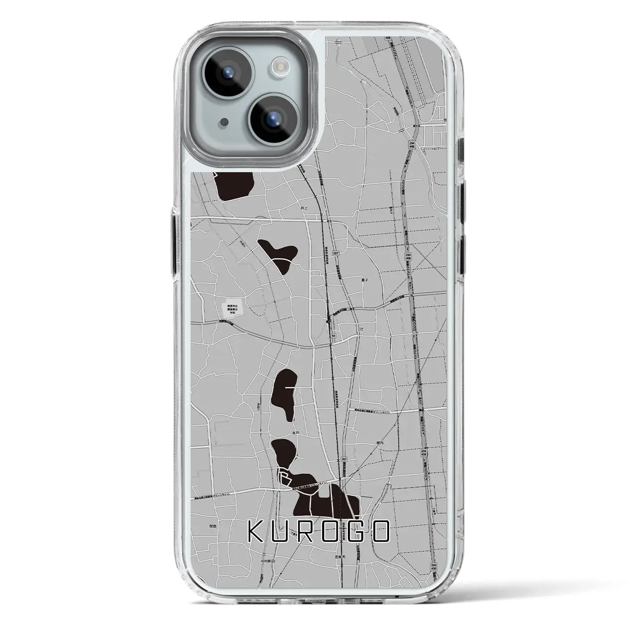 【黒子（茨城県）】地図柄iPhoneケース（MagSafeタイプ）