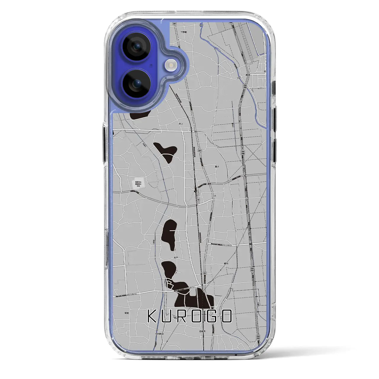 【黒子（茨城県）】地図柄iPhoneケース（MagSafeタイプ）